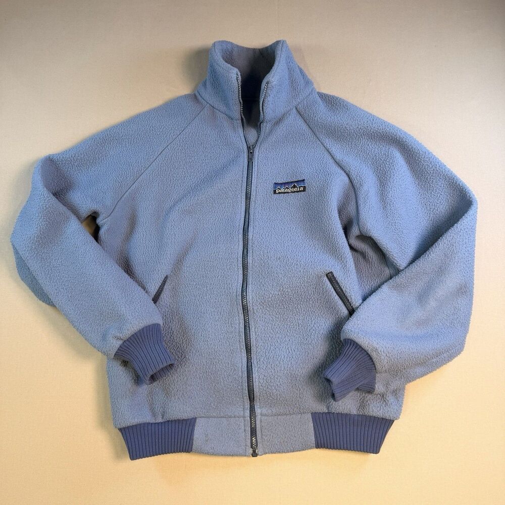 Vintage 70s Patagonia Big Tag Logo Fleece Jacket Made in USA XL